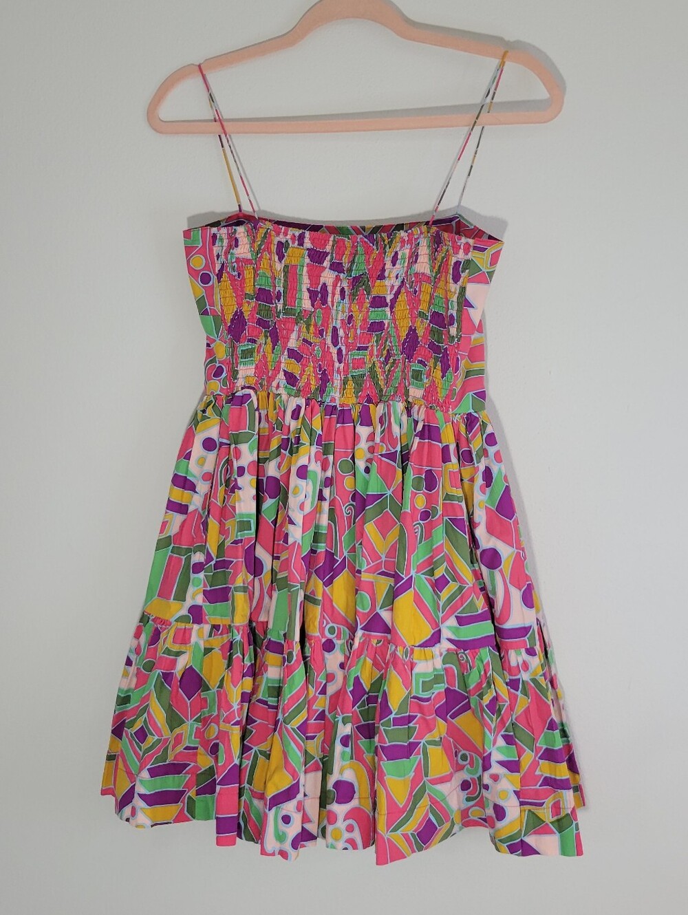 S/W/E Dress Women SZ M  Colorful Geometric Print Sundress